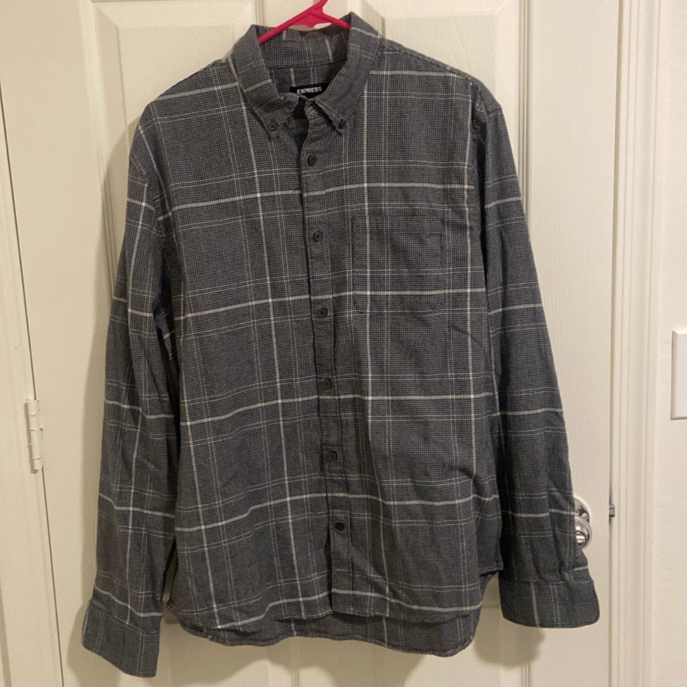Express - cotton button up shirt